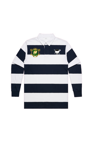 White/Navy Rugby Stripe Jersey